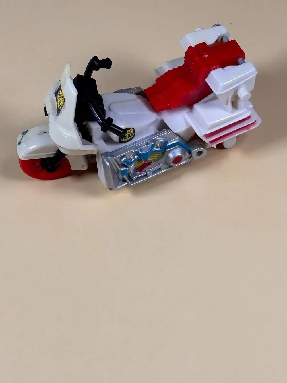 Vintage Transformers G1 Groove KO Knockoffs NYPD Police Motorcycle Figure 1986
